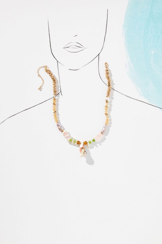 Beaded Pastel Necklace #3