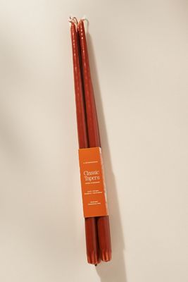 18" Classic Taper Candles, Set of 4
