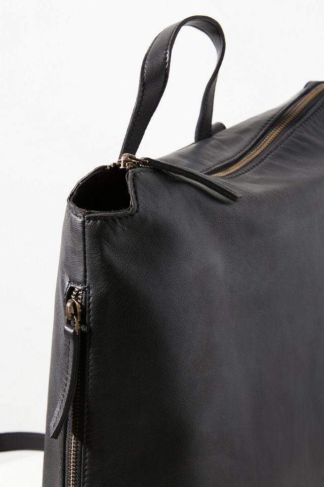 Leather Top-Zip Backpack | Anthropologie