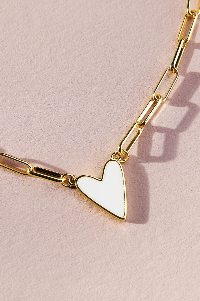 [Anthropologie] Uncommon James ハート ネックレス Uncommon James Enamel Heart Necklace | Anthropologie