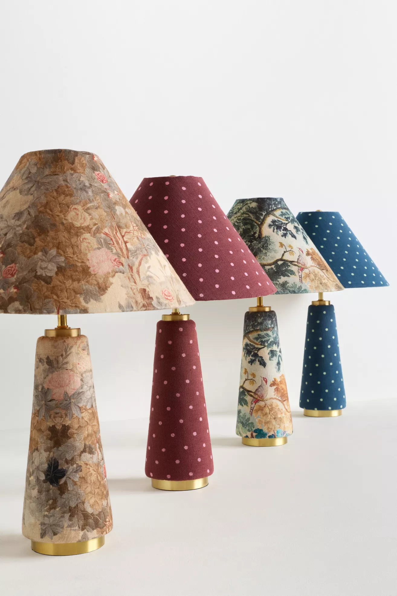 Lulu Printed Fabric Upholstered Empire Table Lamp - thumbnail 5