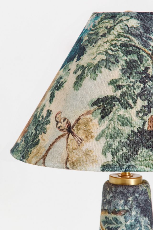 Lulu Printed Fabric Upholstered Empire Table Lamp #3
