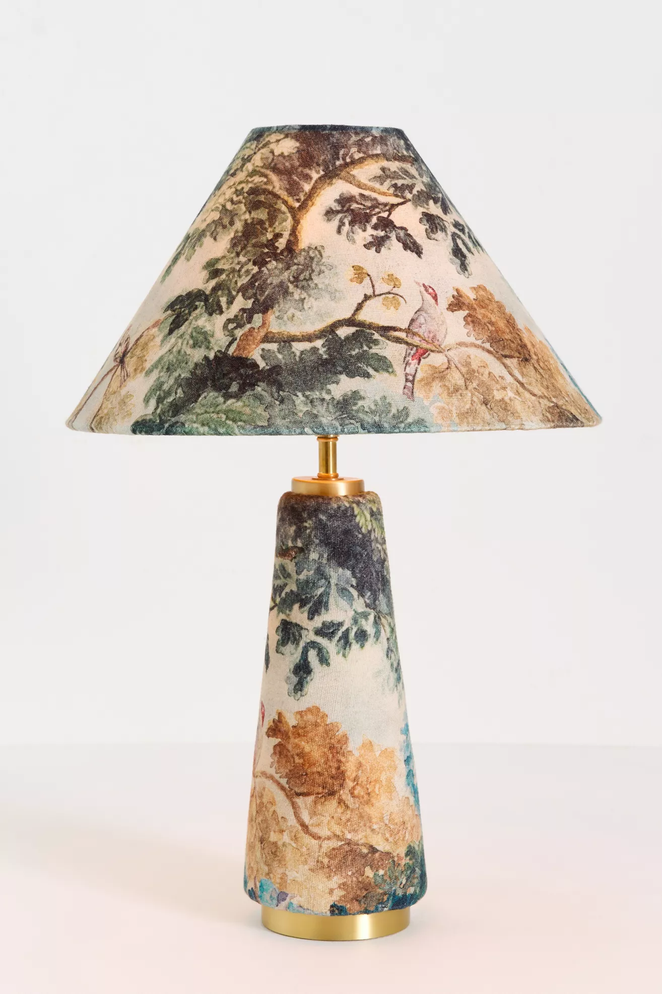 Lulu Printed Fabric Upholstered Empire Table Lamp - thumbnail 3
