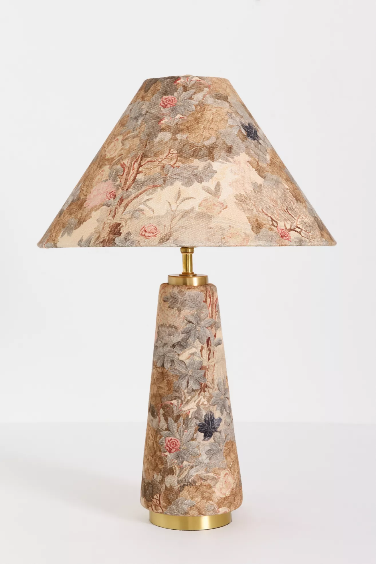 Lulu Printed Fabric Upholstered Empire Table Lamp - thumbnail 7