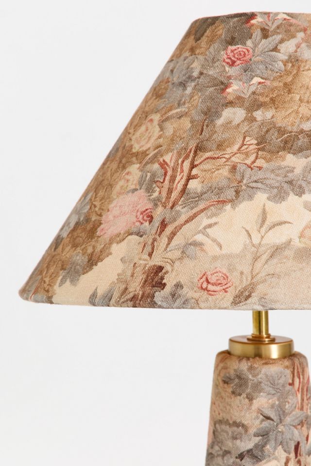 Lulu Printed Fabric Upholstered Empire Table Lamp #3