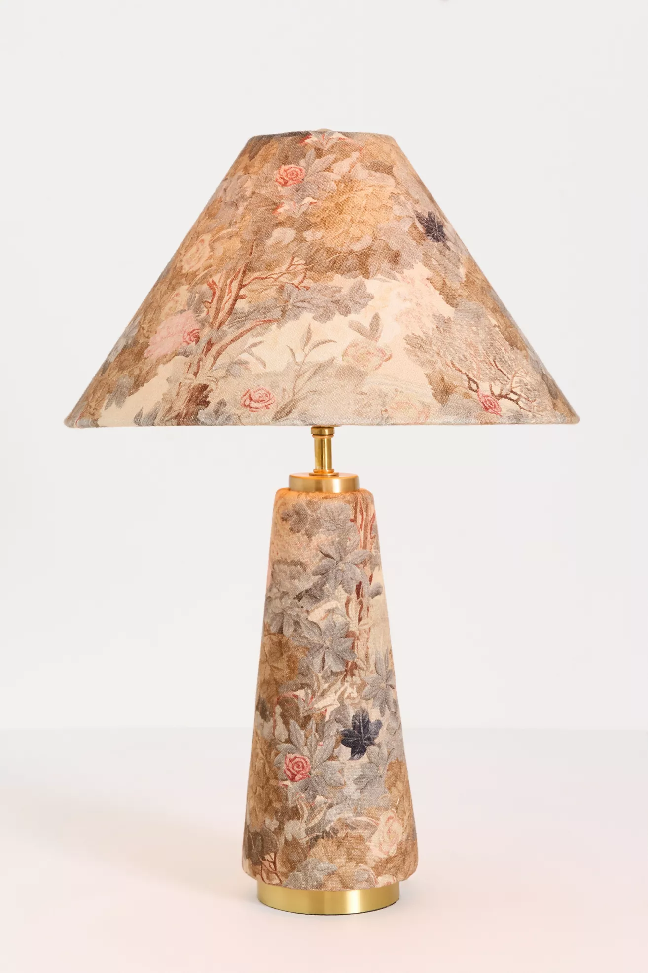 Lulu Printed Fabric Upholstered Empire Table Lamp - thumbnail 8