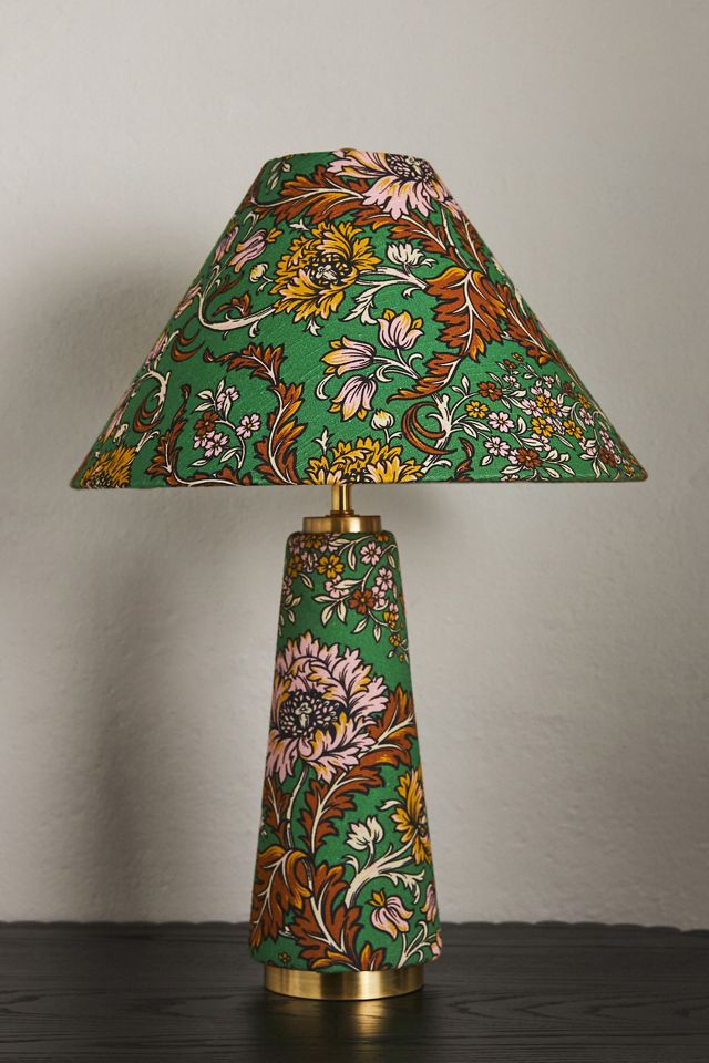 Lulu Printed Fabric Upholstered Empire Table Lamp #2