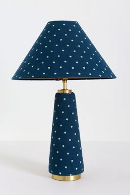 Lulu Printed Fabric Upholstered Empire Table Lamp