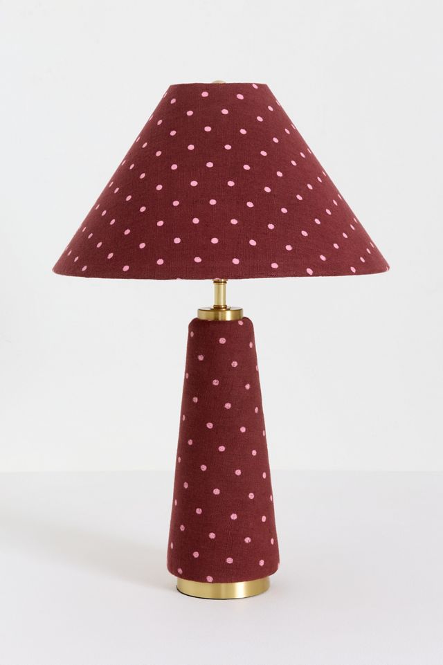 Lulu Printed Fabric Upholstered Empire Table Lamp #1