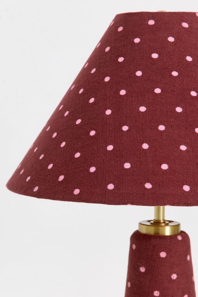 Lulu Printed Fabric Upholstered Empire Table Lamp #2