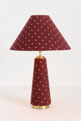 Lulu Printed Fabric Upholstered Empire Table Lamp