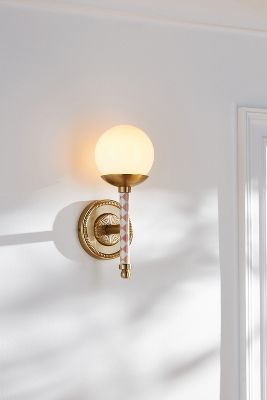 Anthropologie Alta Sconce In Pink