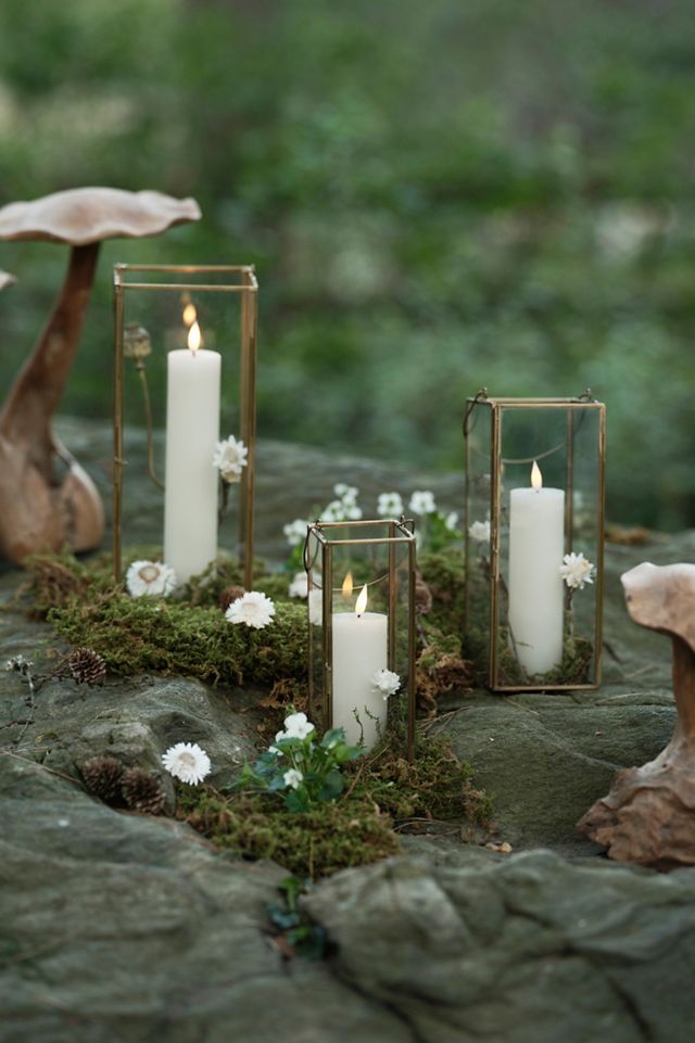 Stargazer Flameless Pillar Candle, 7 Inch #4