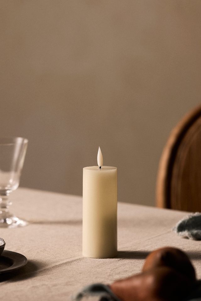 Stargazer Flameless Pillar Candle #19