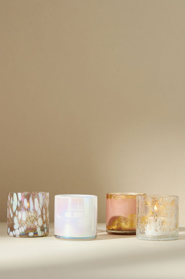 Speckled Glass Votives, Set of 4 #1