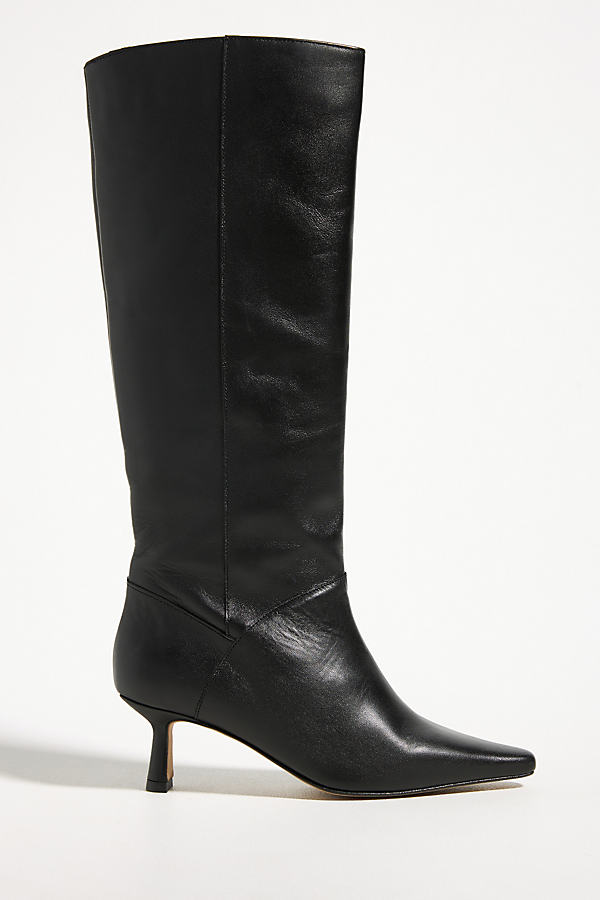 Angel Alarcon Pointed-toe Knee-high Boots In Black