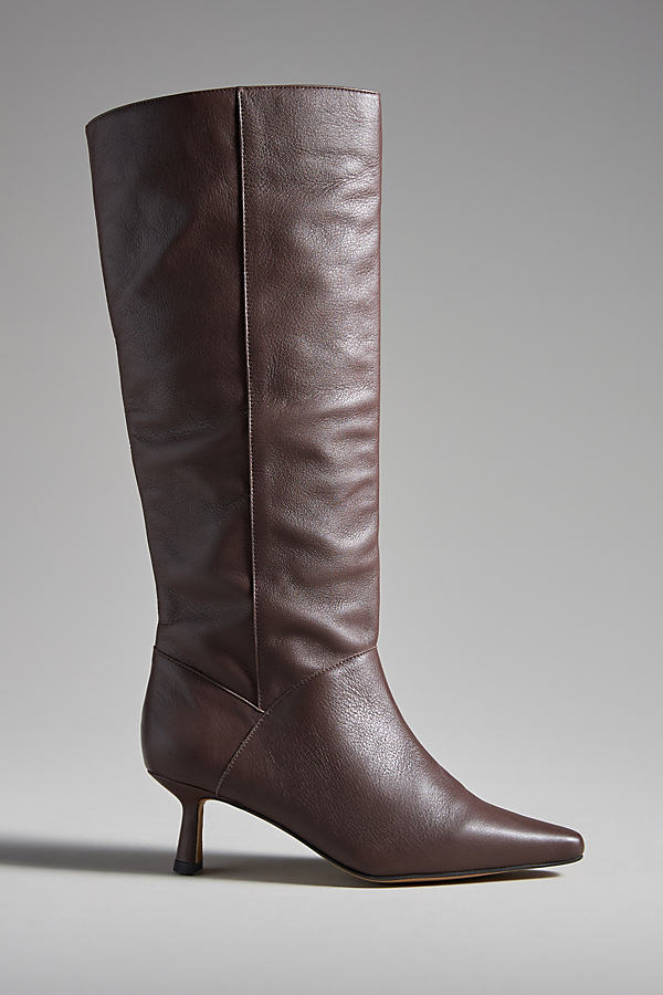 Angel Alarcon Pointed-toe Knee-high Boots In Brown
