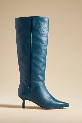 Angel Alarcon Pointed-toe Knee-high Boots In Blue