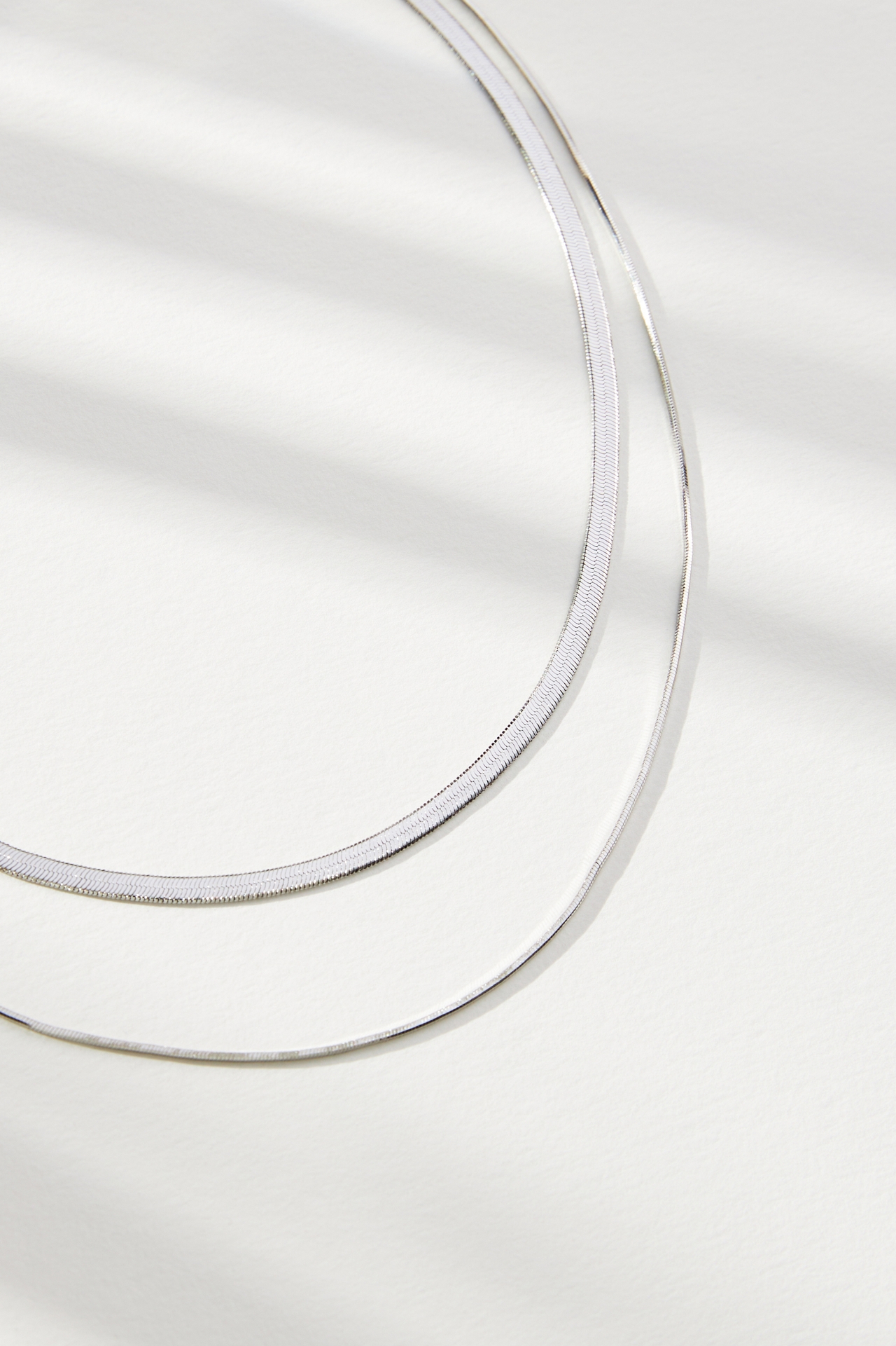 Double Layer Herringbone Necklace