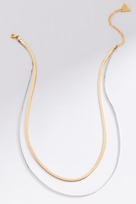 Double Layer Herringbone Necklace