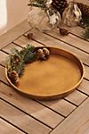 Antiqued Brass Decorative Tray