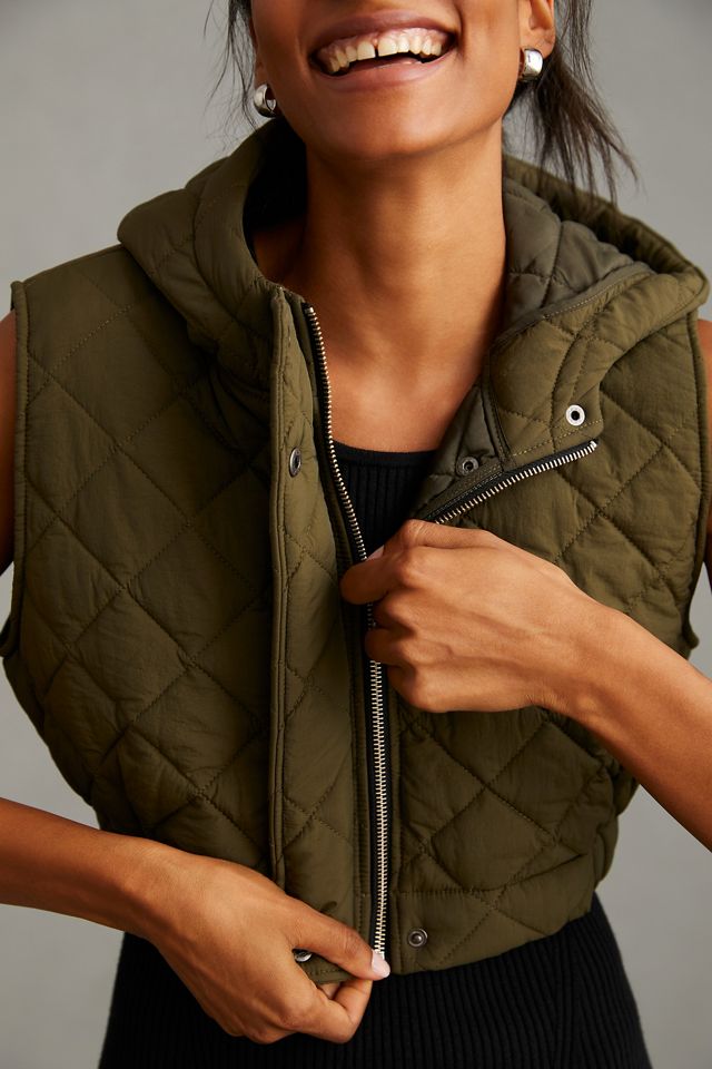 By Anthropologie Cropped Puffer Vest #3