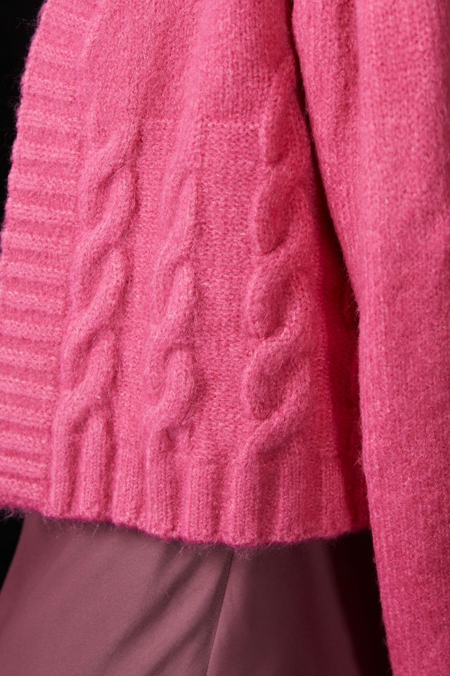 By Anthropologie Puff-Sleeve Knit Cardigan Sweater #2