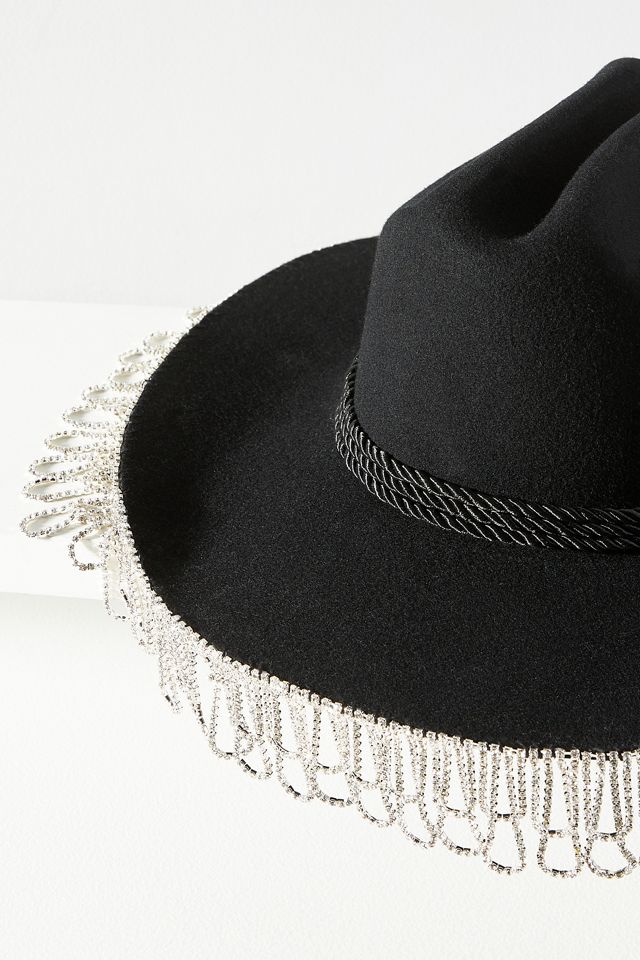 UO Wyeth 100% wool Jazzy Rhinestone Cowgirl Hat Cowboy Hat One Size 100% Wool Hats for Women for sale | eBay main image 4