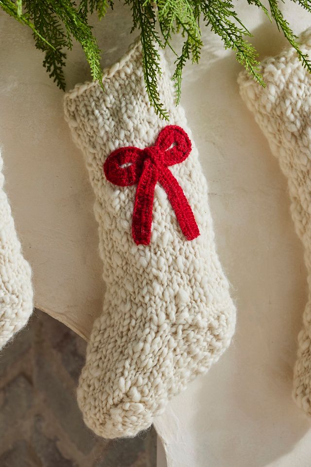 Chunky Knit Holiday Icon Stocking #1