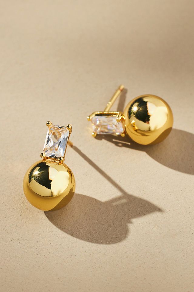 TwoTier Stud Earrings Anthropologie
