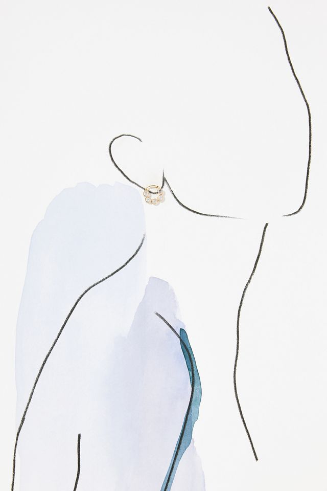 Crystal Huggie Hoop Earrings #2