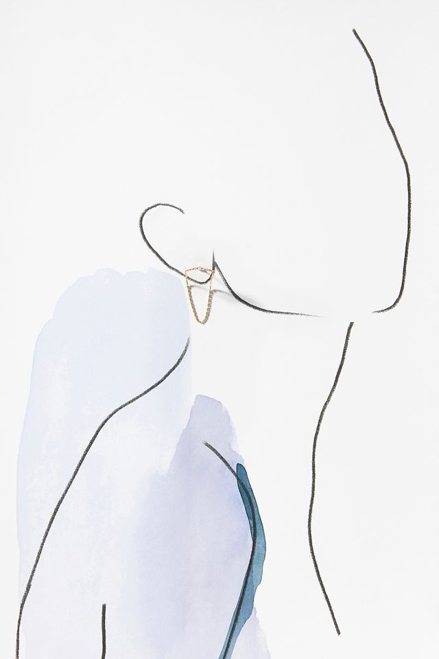 Crystal Bar Chain Earrings #3