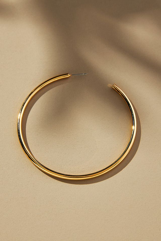 Large Tube Hoop Earrings #2