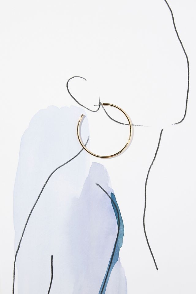 Large Tube Hoop Earrings #3