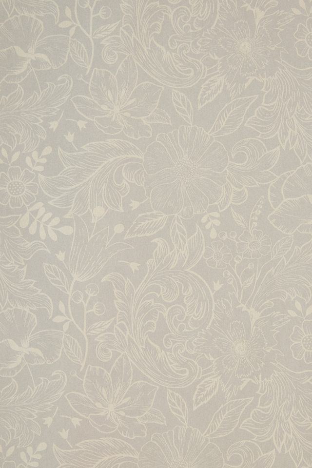 Wilma Floral Block Print Wallpaper #1