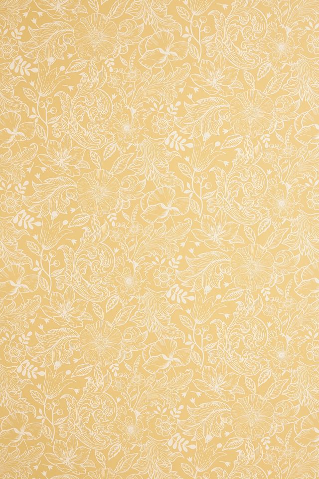 Wilma Floral Block Print Wallpaper