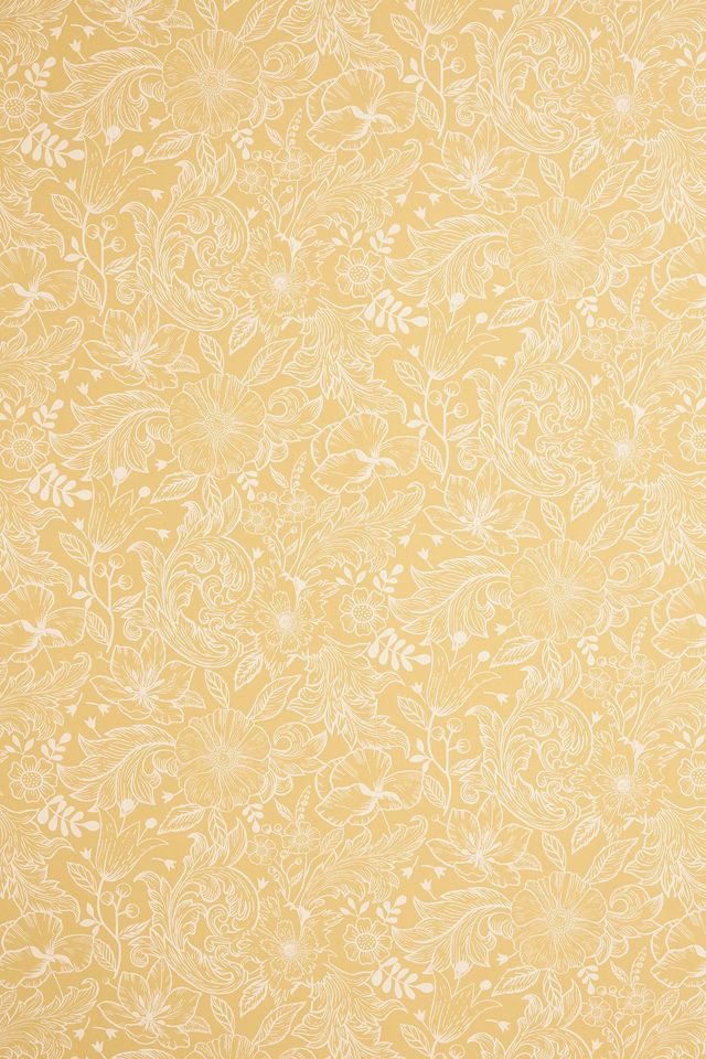 Wilma Floral Block Print Wallpaper