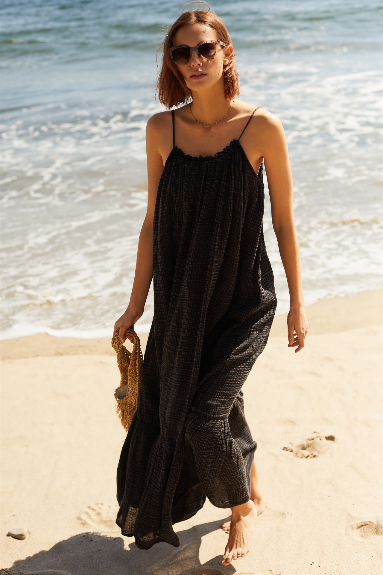 The Malika Gauze Maxi Dress by Celandine