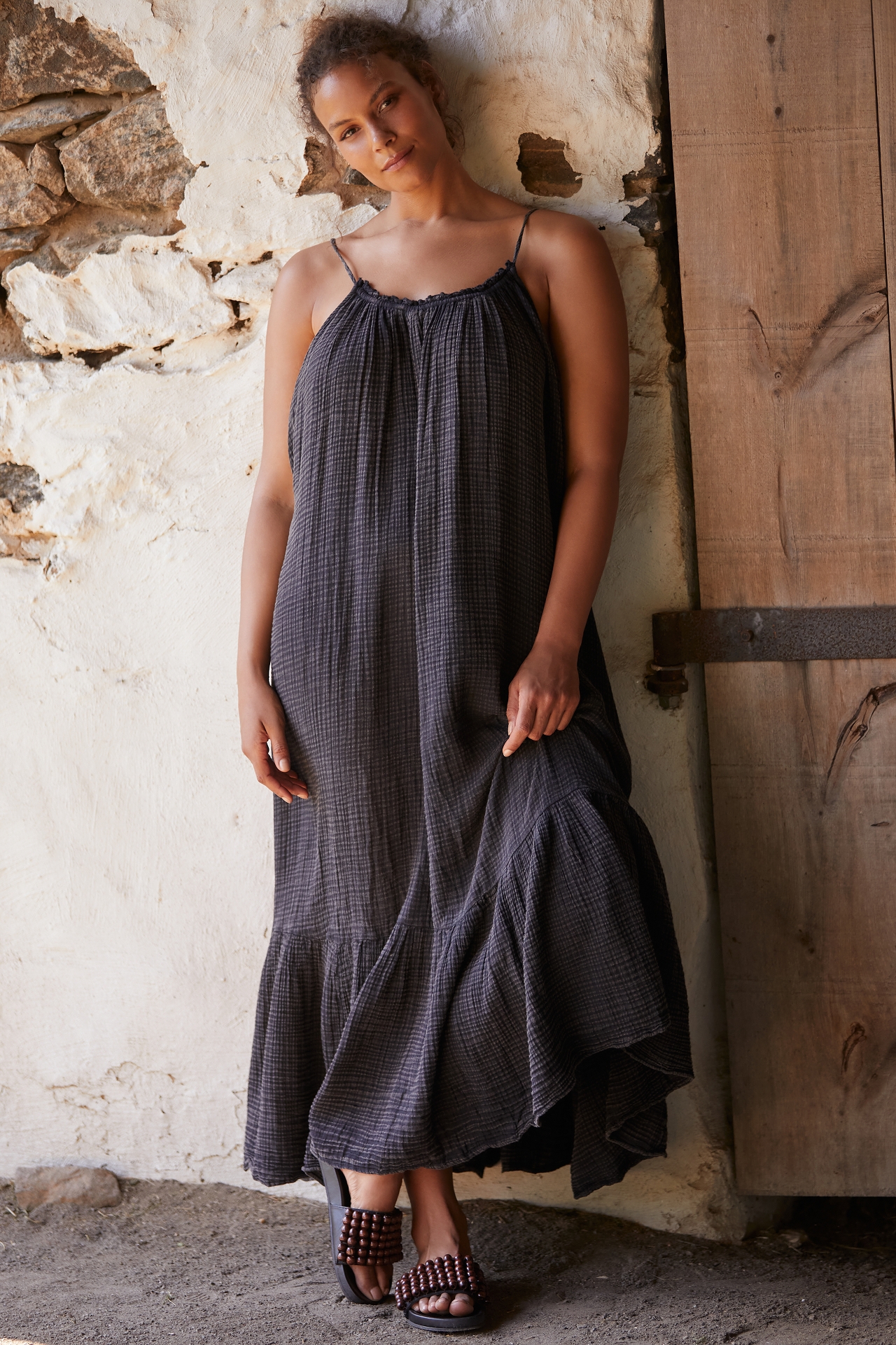 The Malika Gauze Maxi Dress by Celandine