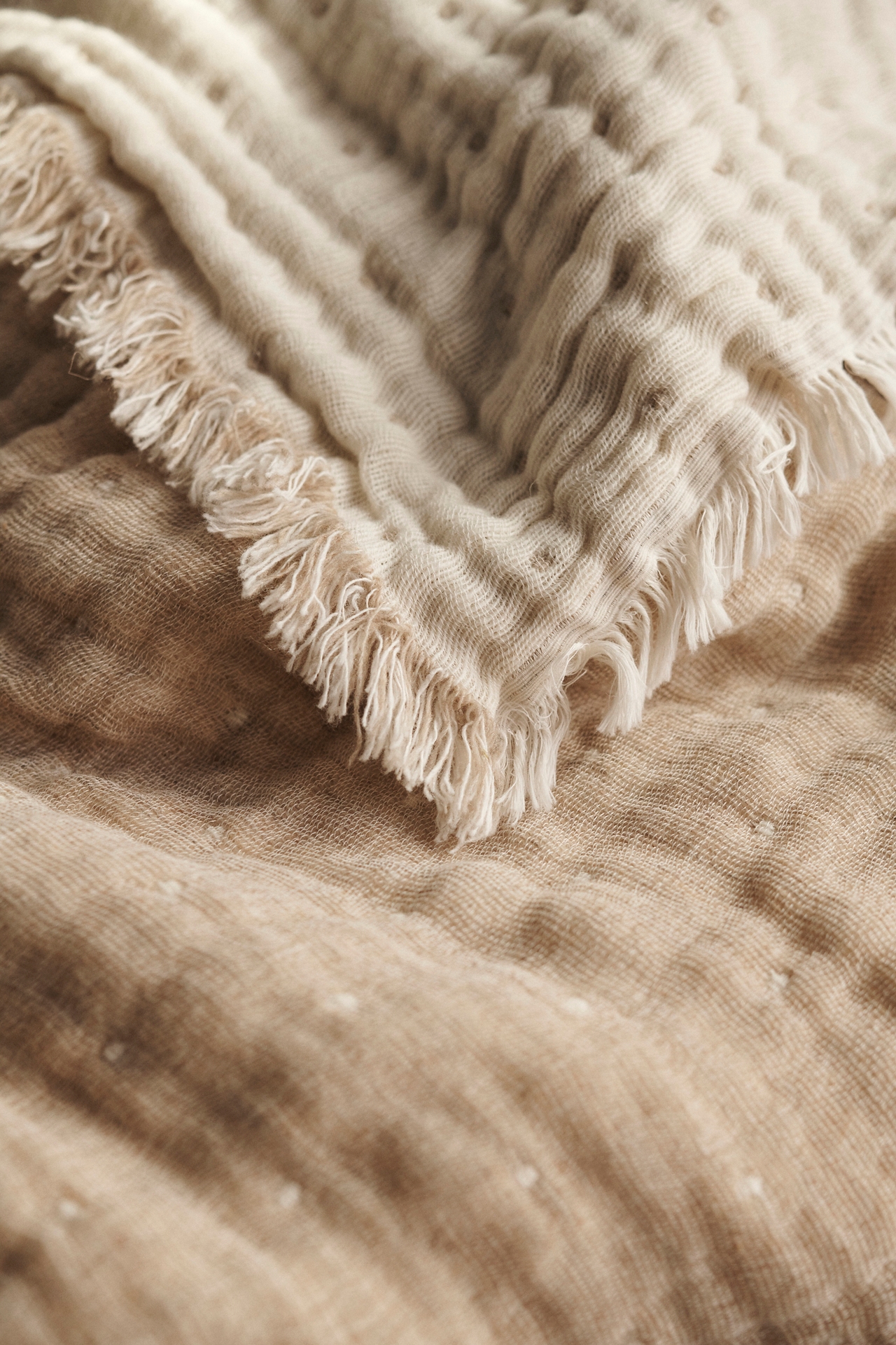 Gauzy Reversible Throw