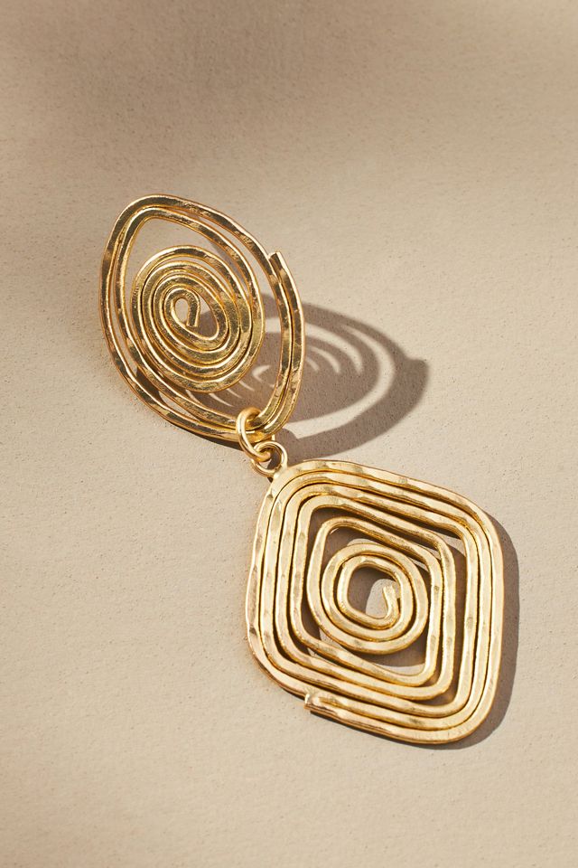 Swirl Drop Earrings #1