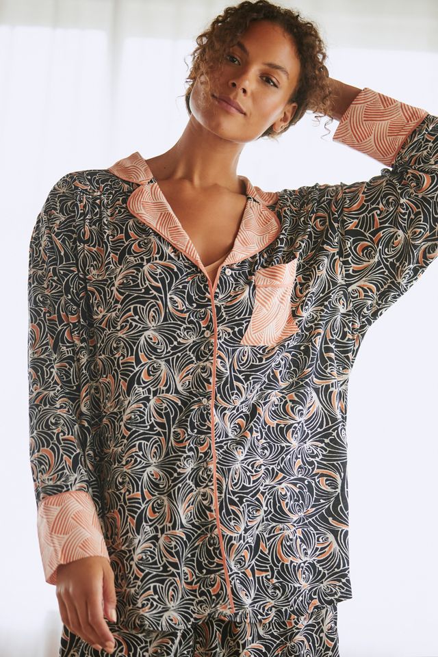 By Anthropologie Mix Print Pajama Top #5