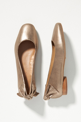 Bernardo Eloise Ballet Flats In Gold