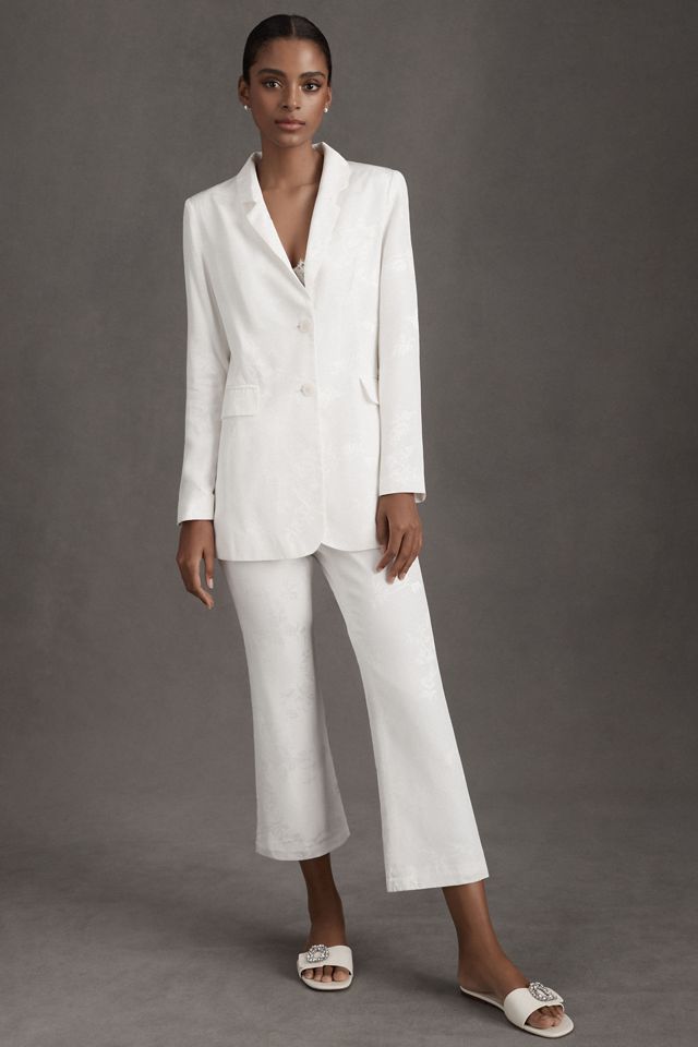 Daughters of Simone Margaux Satin Jacquard Bridal Jacket #1