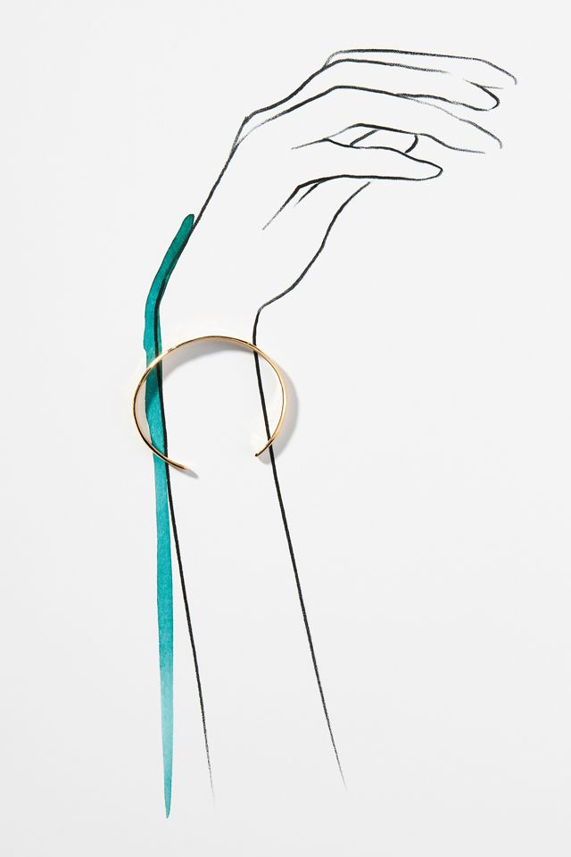 Set of Two Delicate Hammered Bracelets #2