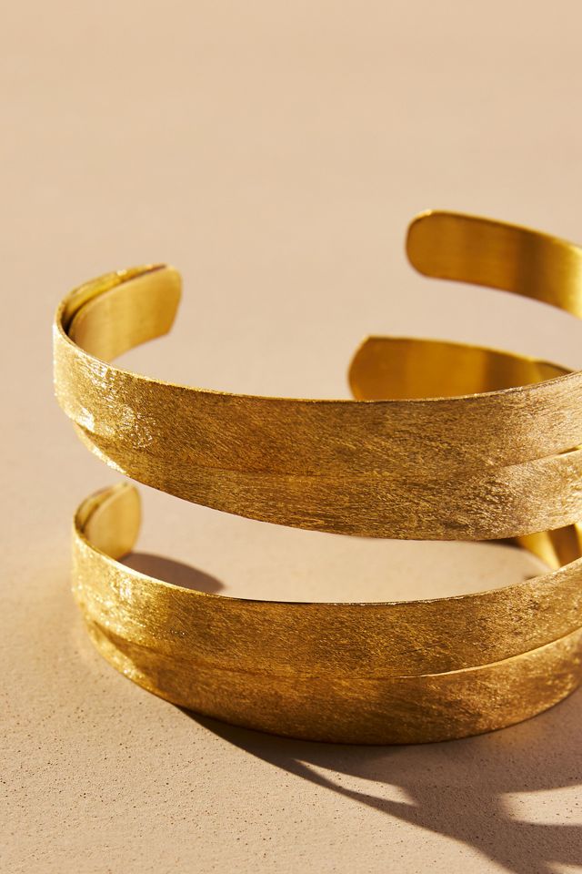 Hammered Cuff Bracelet #1