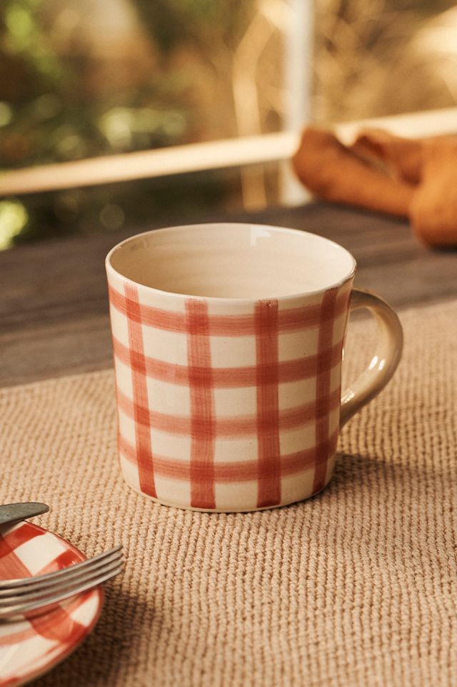 Gingham Travel 22oz Mug main image 1