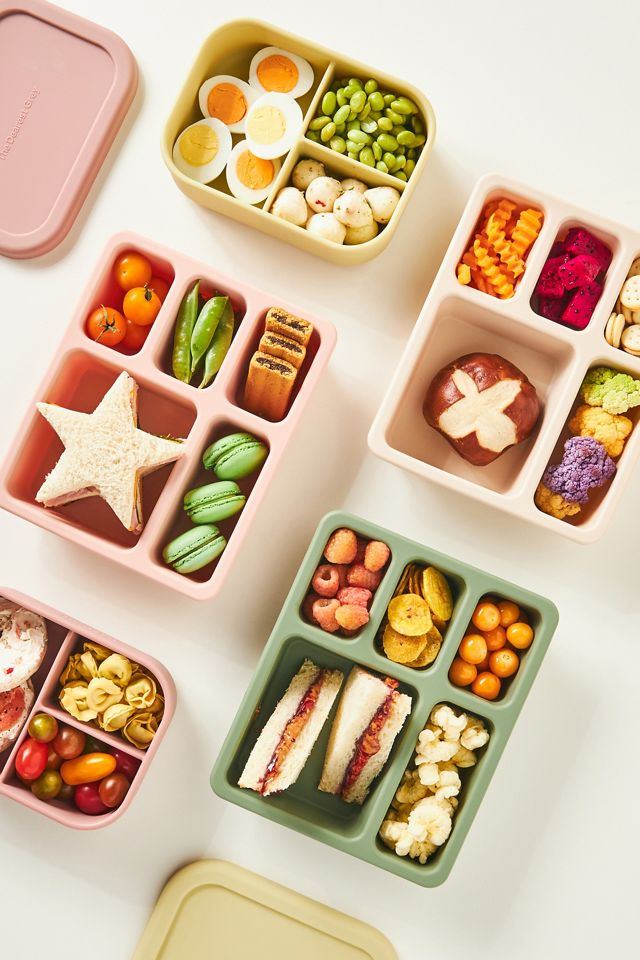 The Dearest Grey - Divided Silicone Bento Lunch Box