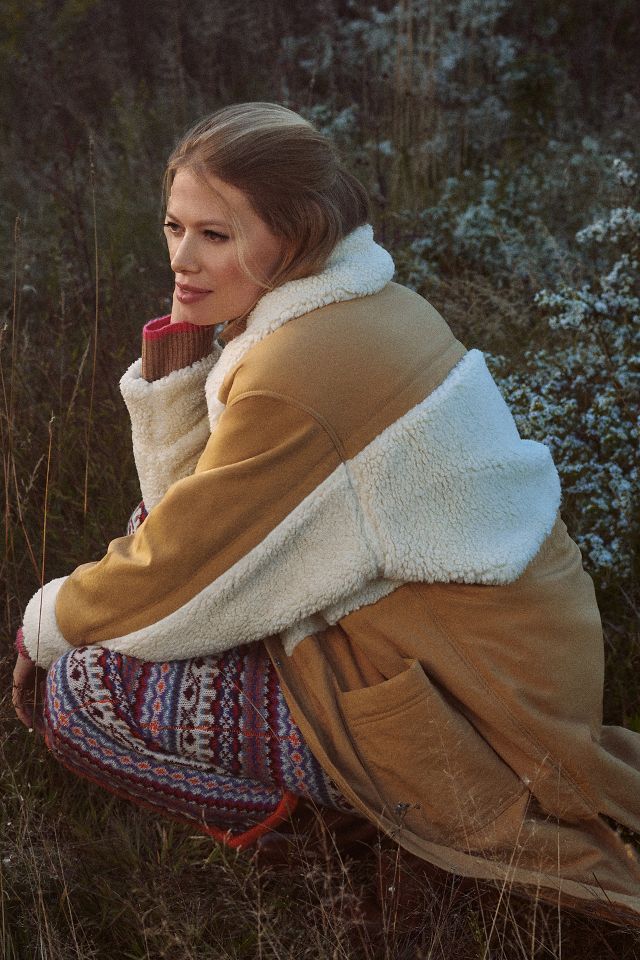 Anthropologie sherpa shop jacket