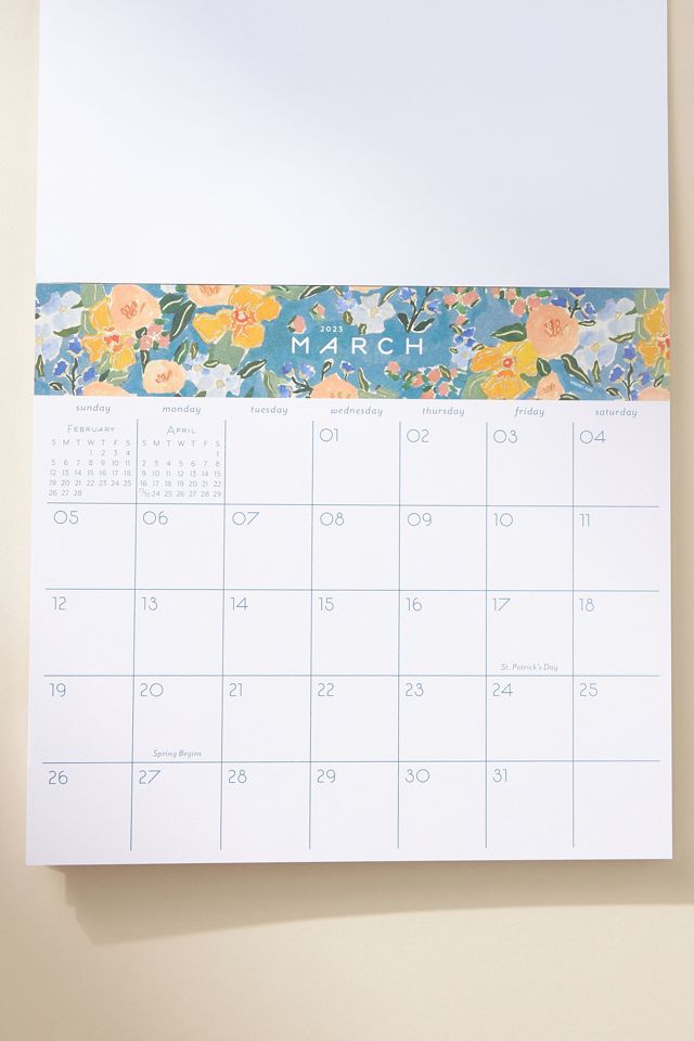Seedlings 2023 Floral Calendar Pad #1